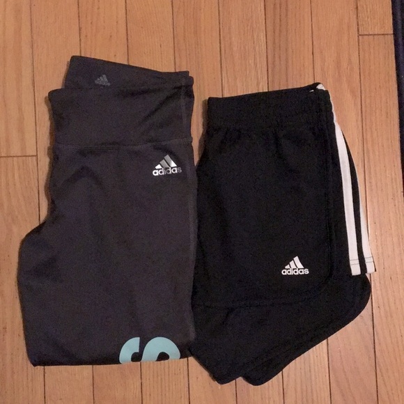 Adidas Shorts and Capri set Small EUC - Picture 1 of 8